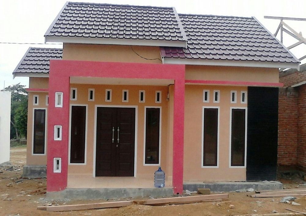 foto tampak rumah tipe 70/143 perumahan Mulia indah asri