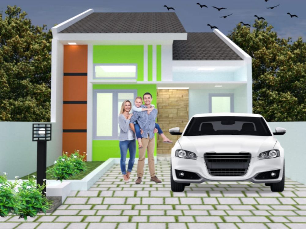 foto tampak rumah tipe 41 perumahan GRAND ZAM ZAM REGENCY
