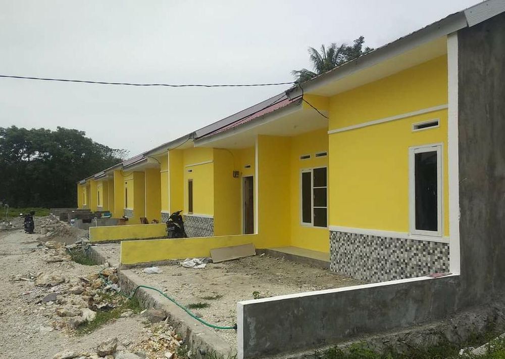 foto tampak rumah tipe 36 perumahan griya soangnge sidrap