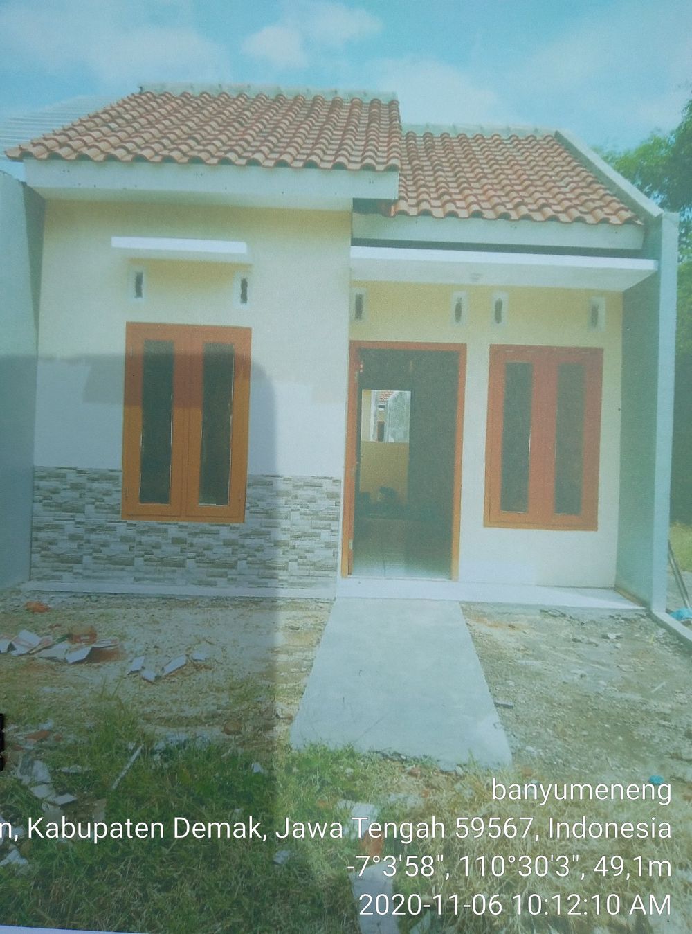 foto tampak rumah tipe T30/60 perumahan Alam Indah Regency 2