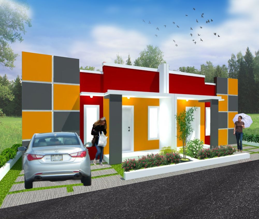 foto tampak rumah tipe 36 Couple perumahan Linda Regency 5