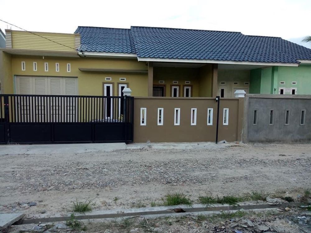 foto tampak rumah tipe 45/121.5 perumahan LANGSA RESIDENCE 