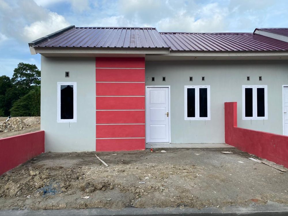foto tampak rumah tipe 36 perumahan PESONA MUTIARA