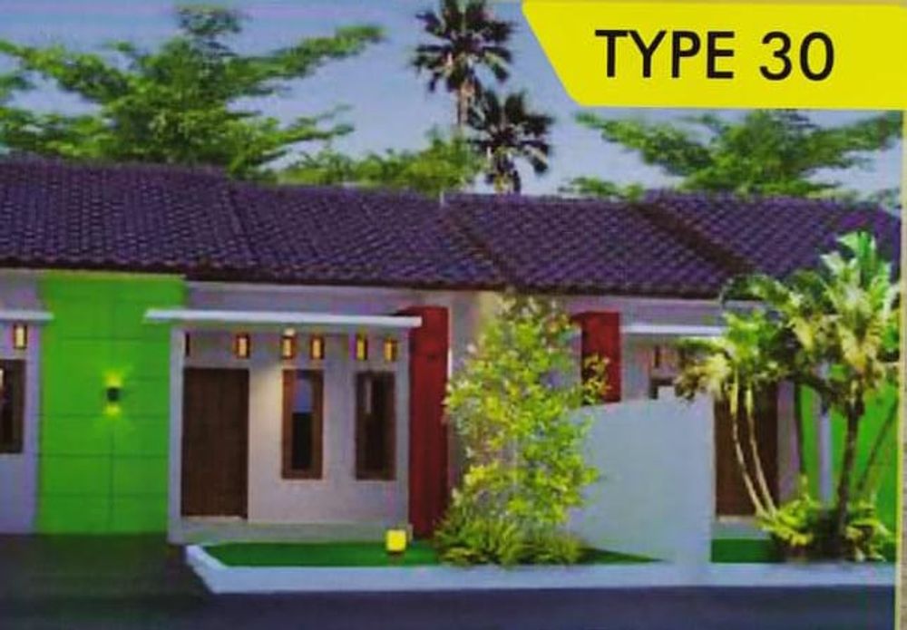 foto tampak rumah tipe 30 perumahan BUKIT PARALAYANG