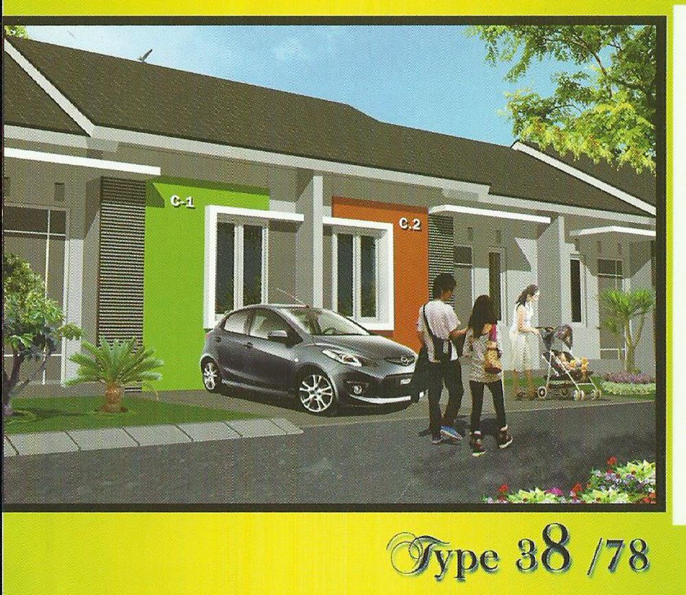 foto tampak rumah tipe 38/78 perumahan PERUMAHAN LAGUNA RAYA RESIDENCE