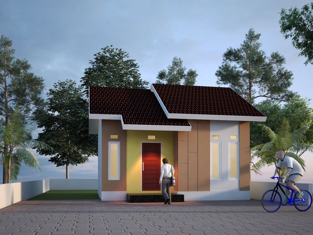 foto tampak rumah tipe Subsidi perumahan Attaqwa Permai