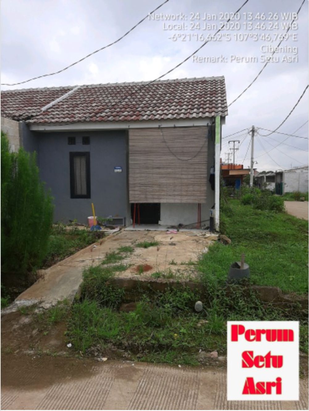 foto tampak rumah tipe 29/60 perumahan SETU ASRI