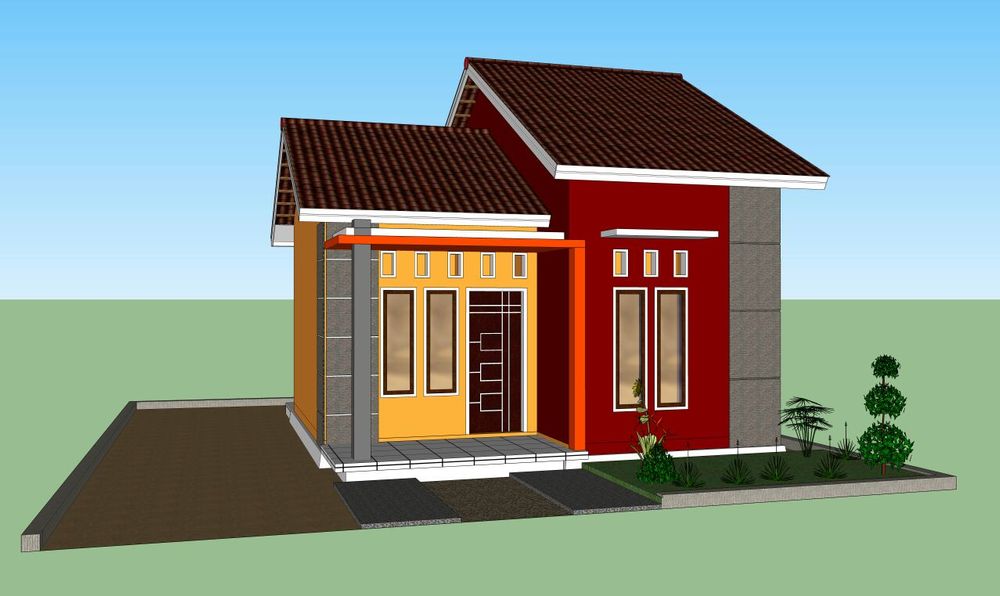 foto tampak rumah tipe 36 perumahan Griya Aulia Permai