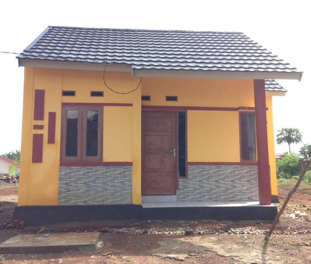 foto tampak rumah tipe 36 perumahan D'Permata Indotama