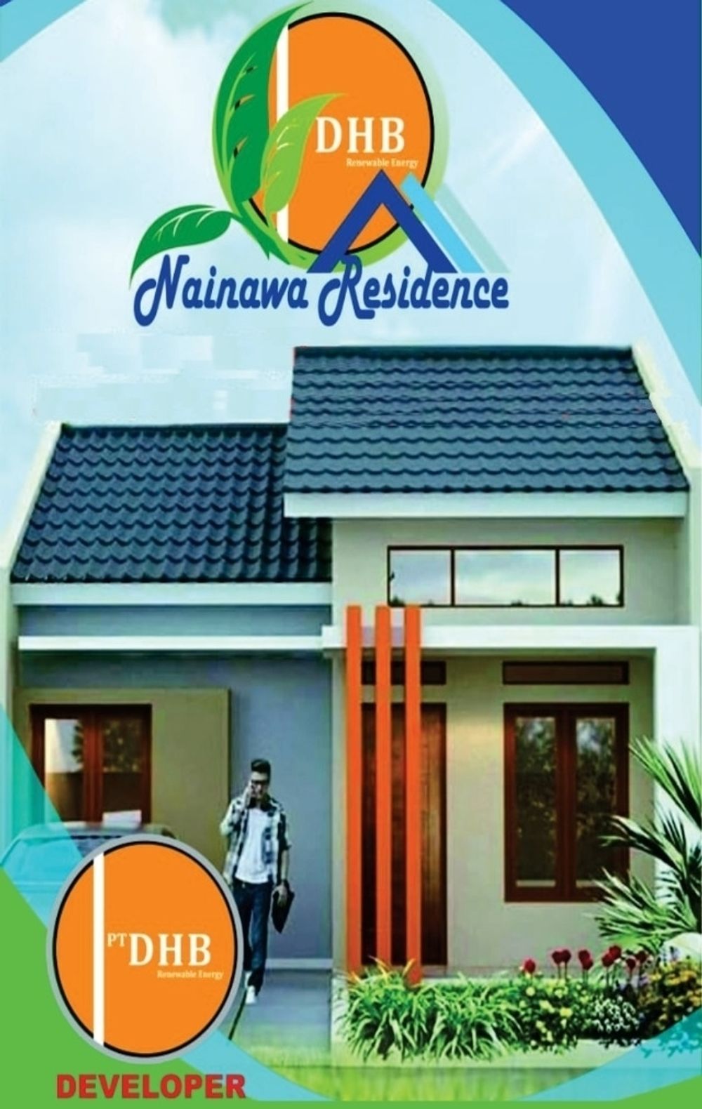 foto tampak rumah tipe NAINAWA perumahan NAINAWA RESIDENCE