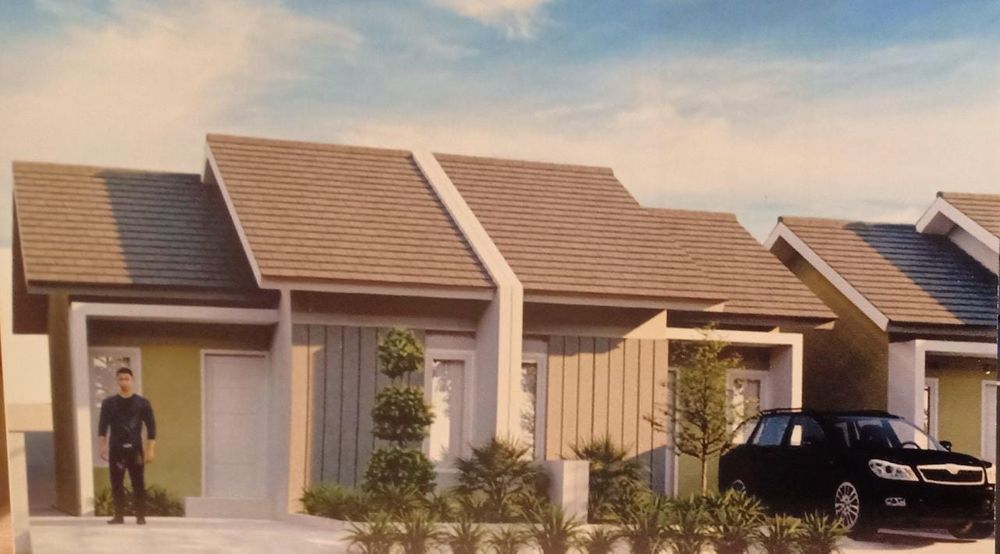 foto tampak rumah tipe 29/72 perumahan Hissto Granada Residence