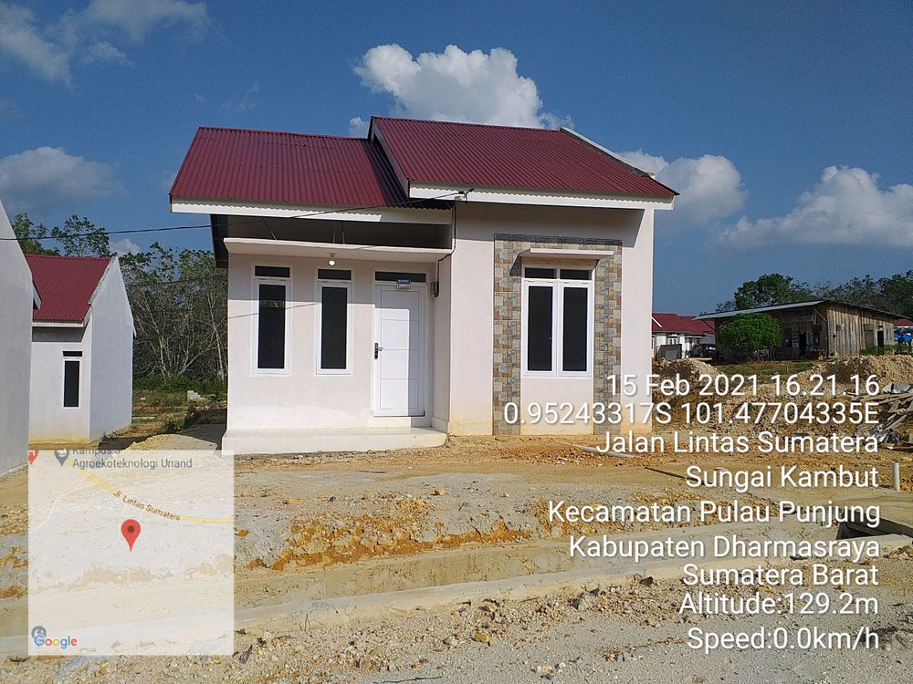 foto tampak rumah tipe 36/105 perumahan Rangkiang Ventura Residence