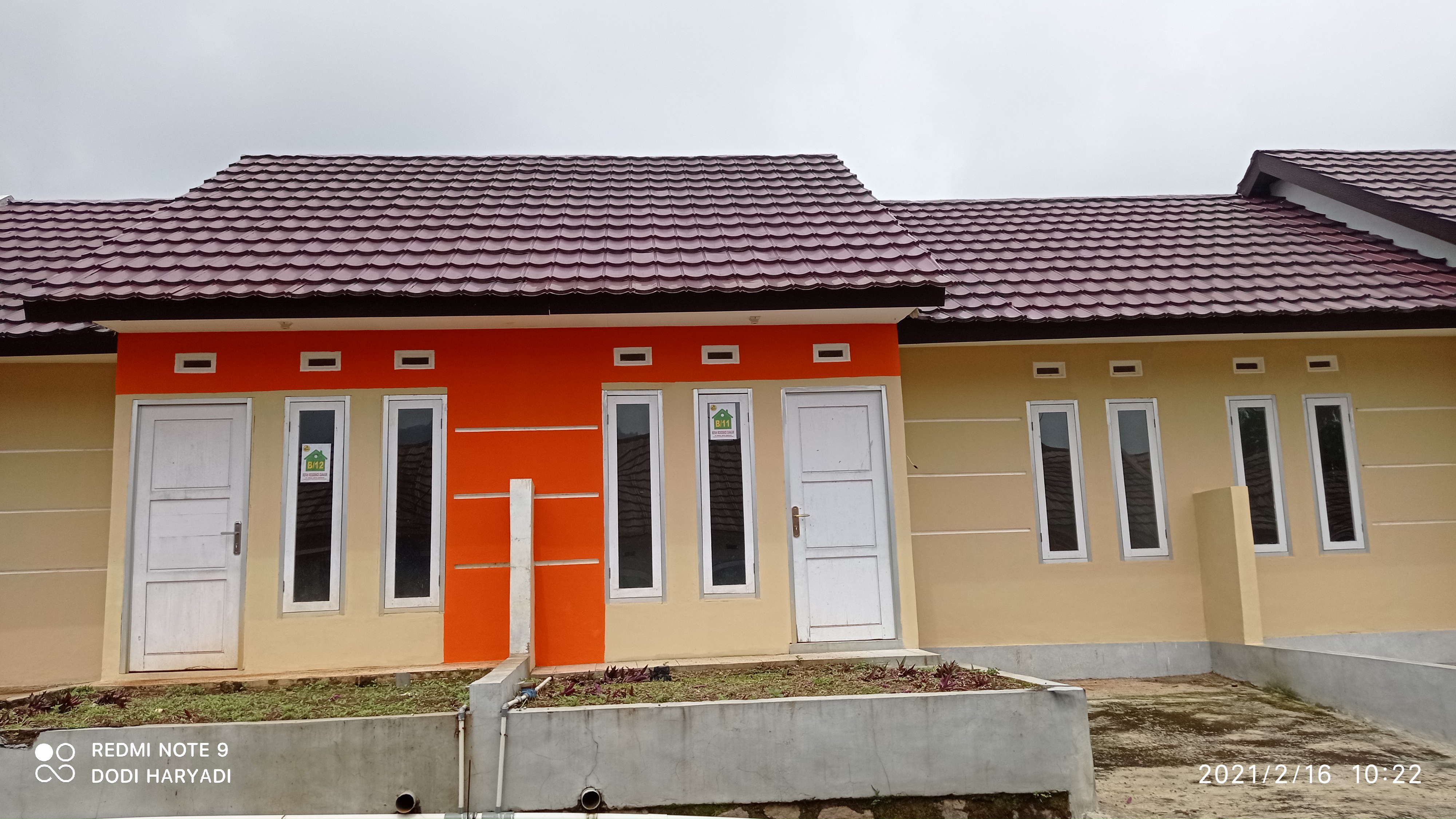 foto tampak rumah tipe 1 perumahan Bukit Refah Residence Cianjur