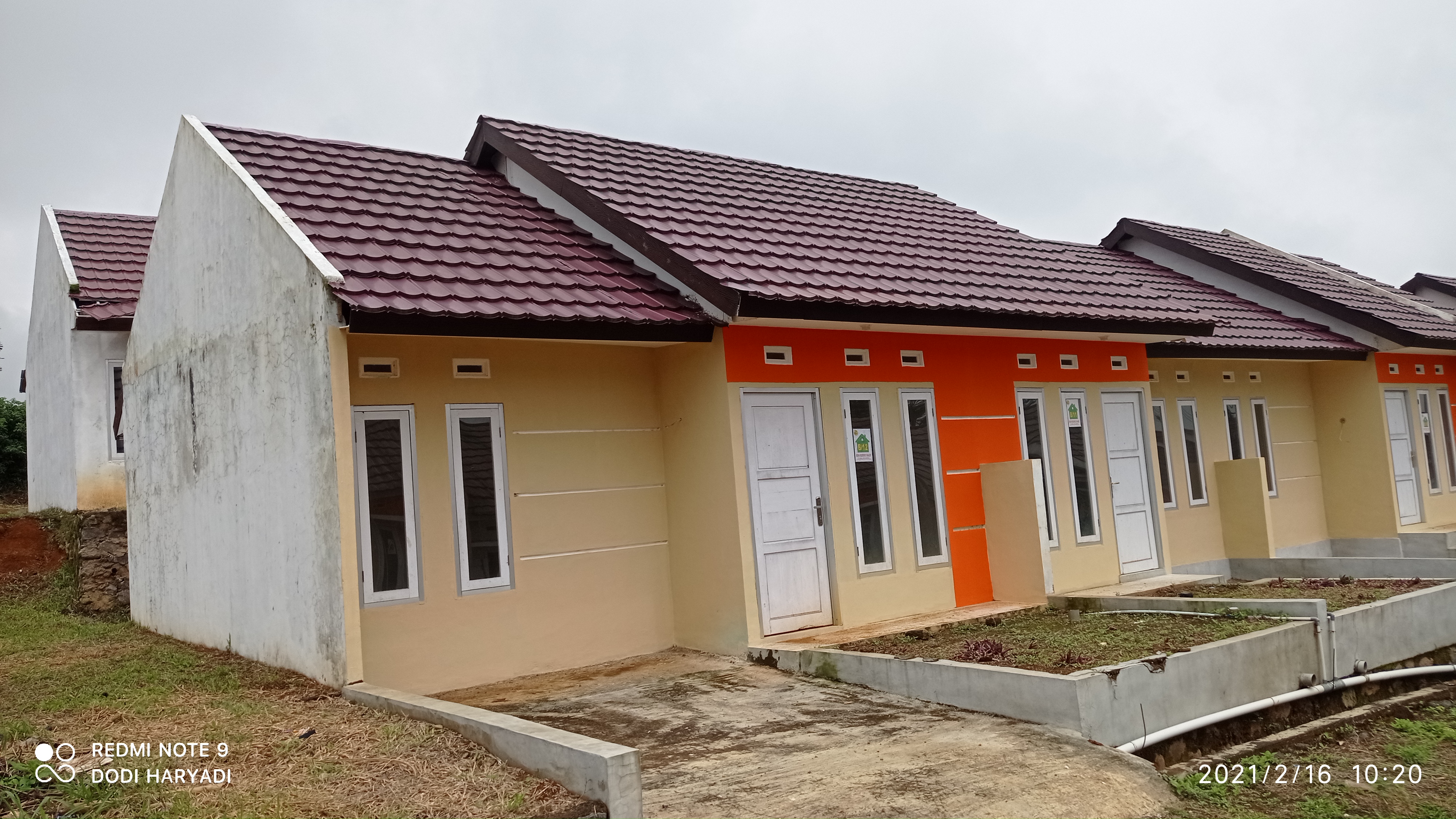 foto tampak rumah tipe 2 perumahan Bukit Refah Residence Cianjur
