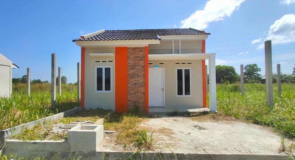 foto tampak rumah tipe 36 perumahan GREEN TSABITHA