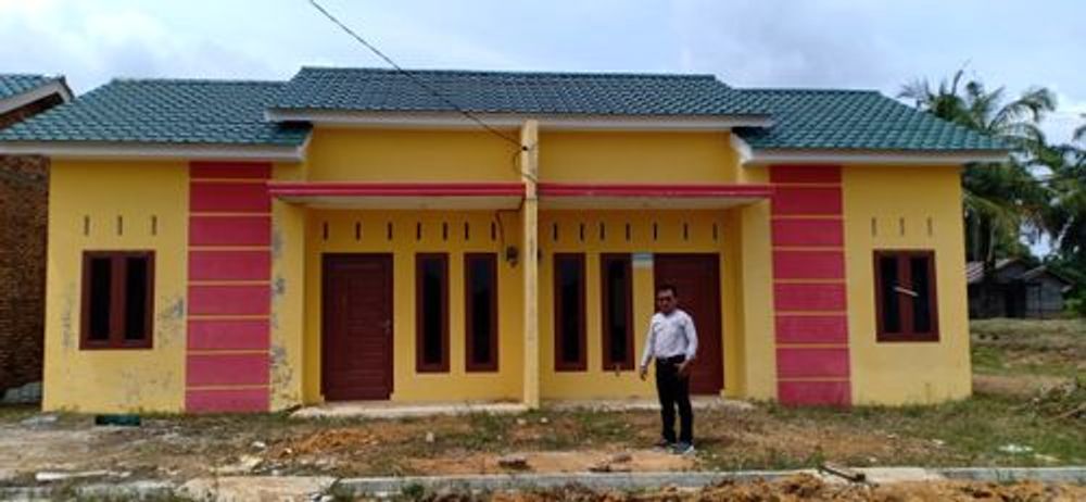 foto tampak rumah tipe 36 perumahan GREEN INDAH MESTIKA