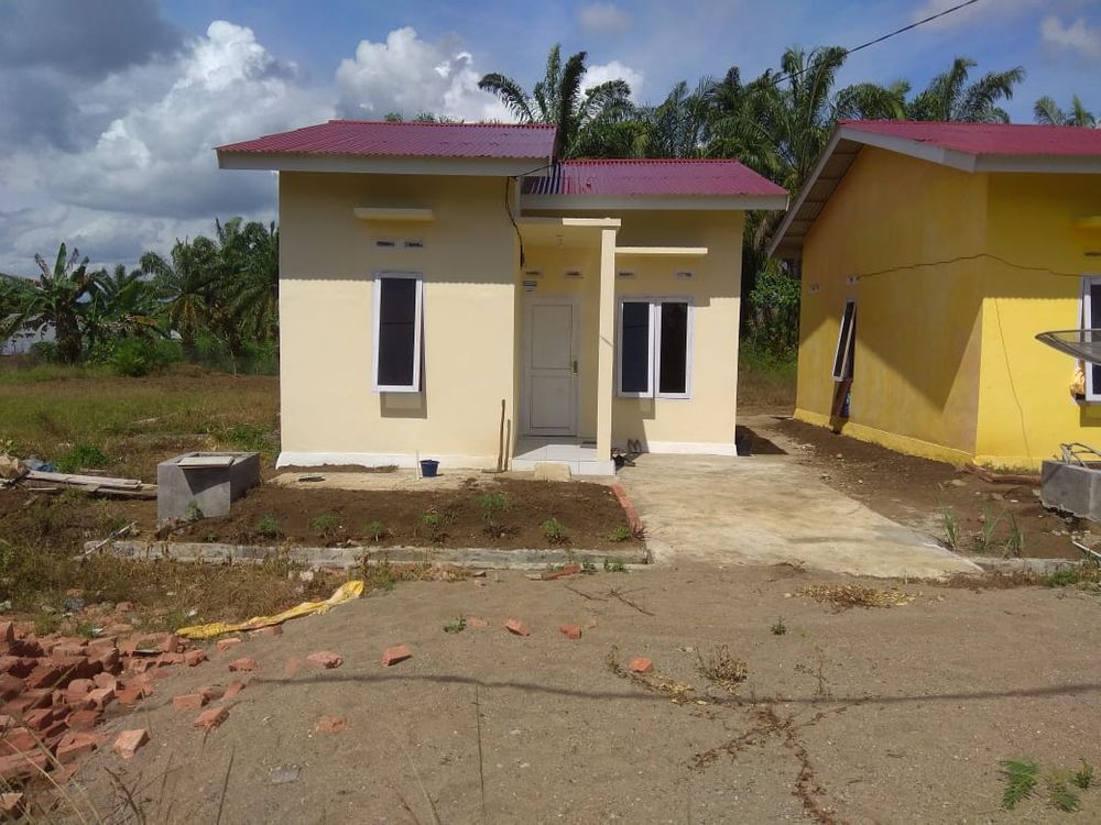 foto tampak rumah tipe 36 perumahan Arken Estate