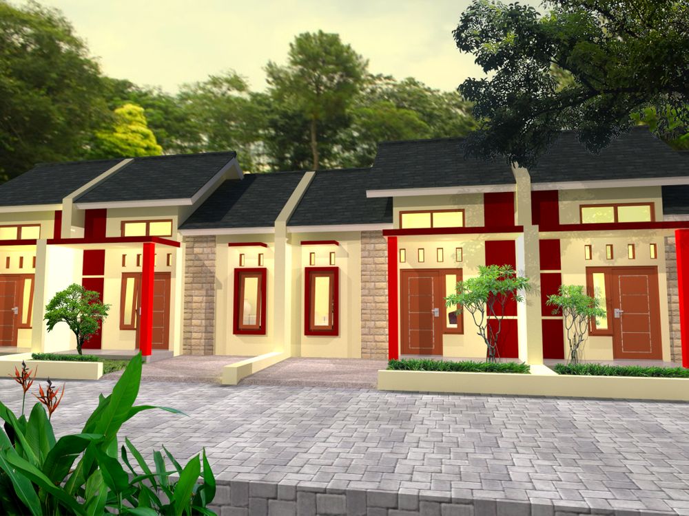 foto tampak rumah tipe 36/60 perumahan Green Banjarejo Residence