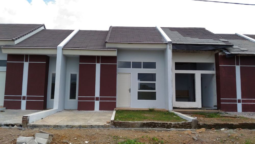 foto tampak rumah tipe 27/72 perumahan The Airportcity Residence