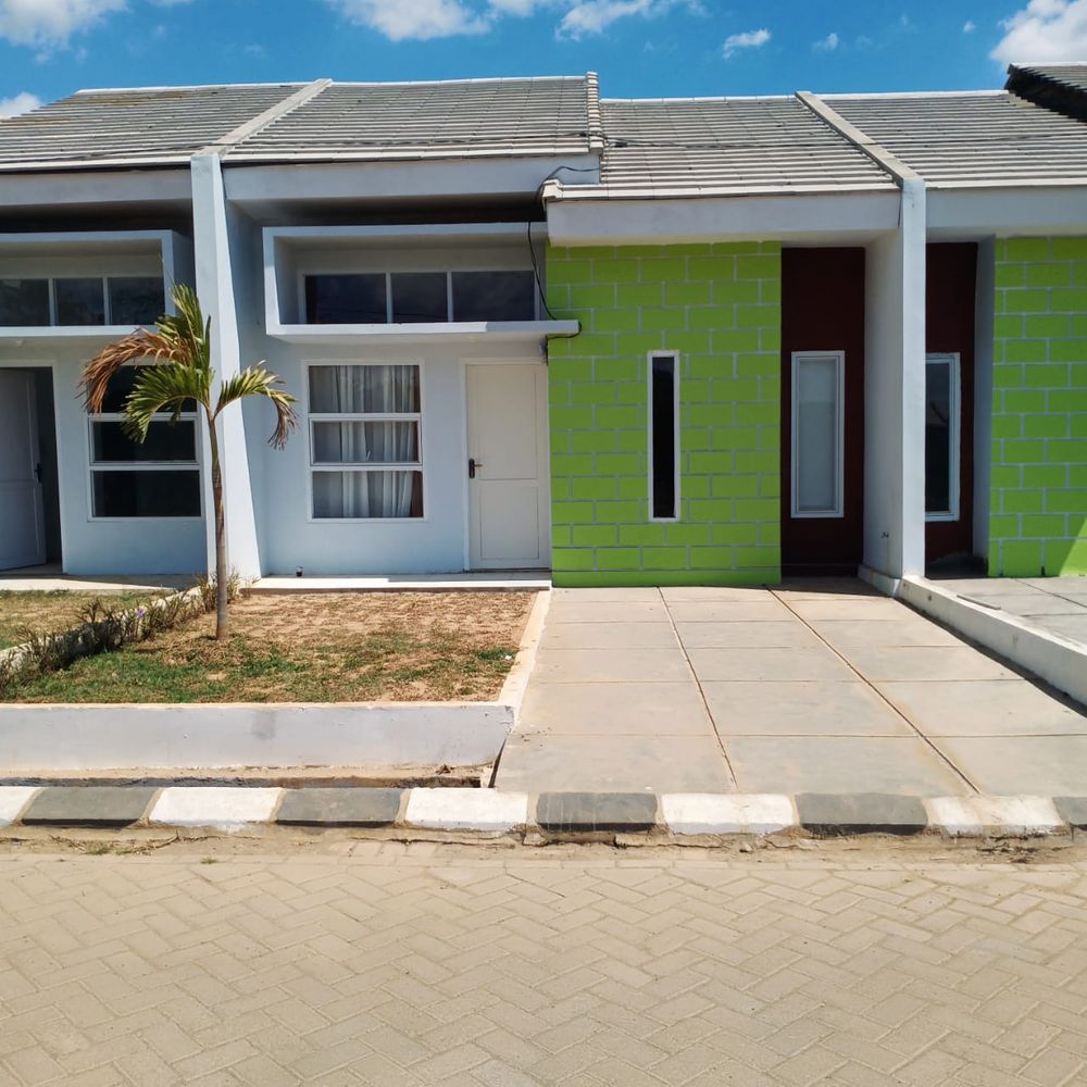 foto tampak rumah tipe 45/90 perumahan The Airportcity Residence