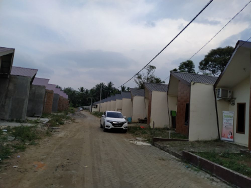 foto tampak rumah tipe 36 perumahan Binjai Eco Park