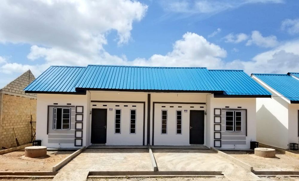 foto tampak rumah tipe 36 perumahan New Tobong Pratama Regency