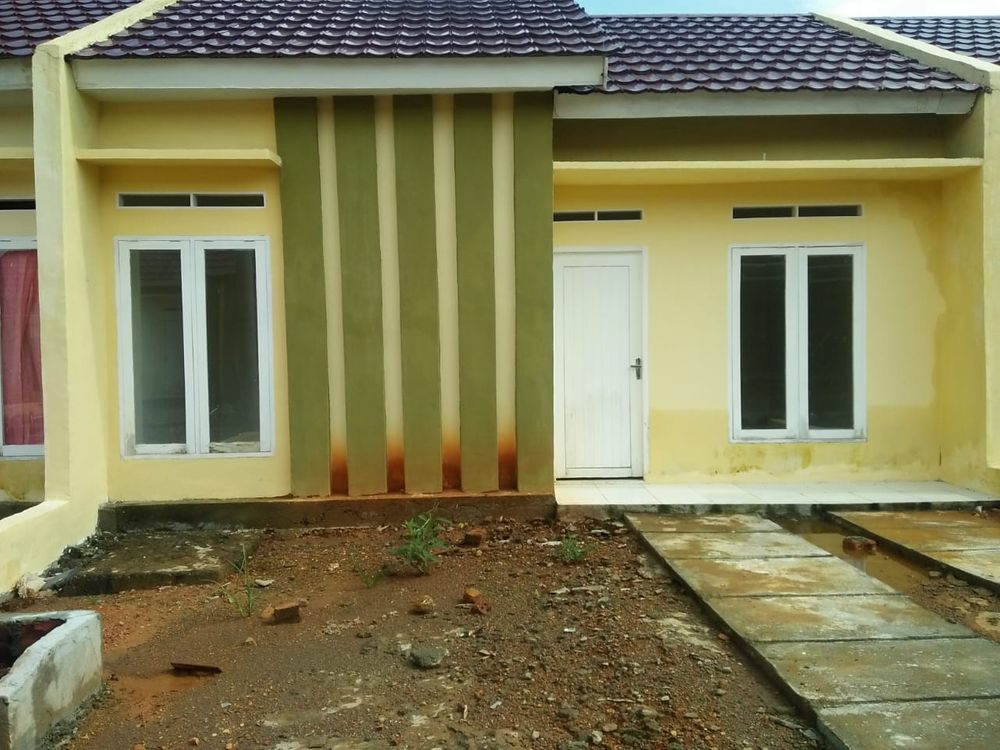 foto tampak rumah tipe subsidi perumahan Griya Rafika Blok C Ujung