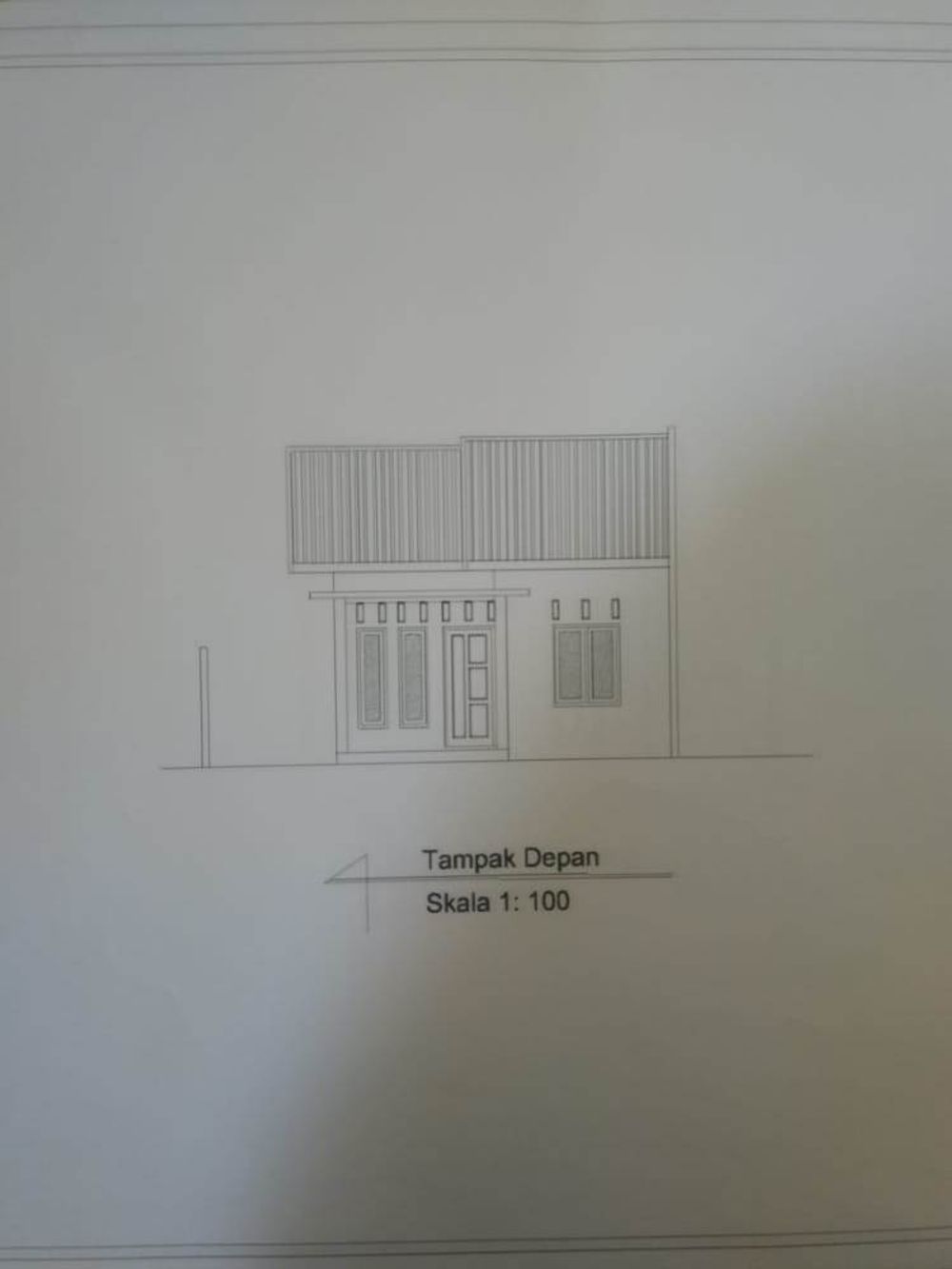 foto tampak rumah tipe RSH 36/99 perumahan Taman Harmonis 2