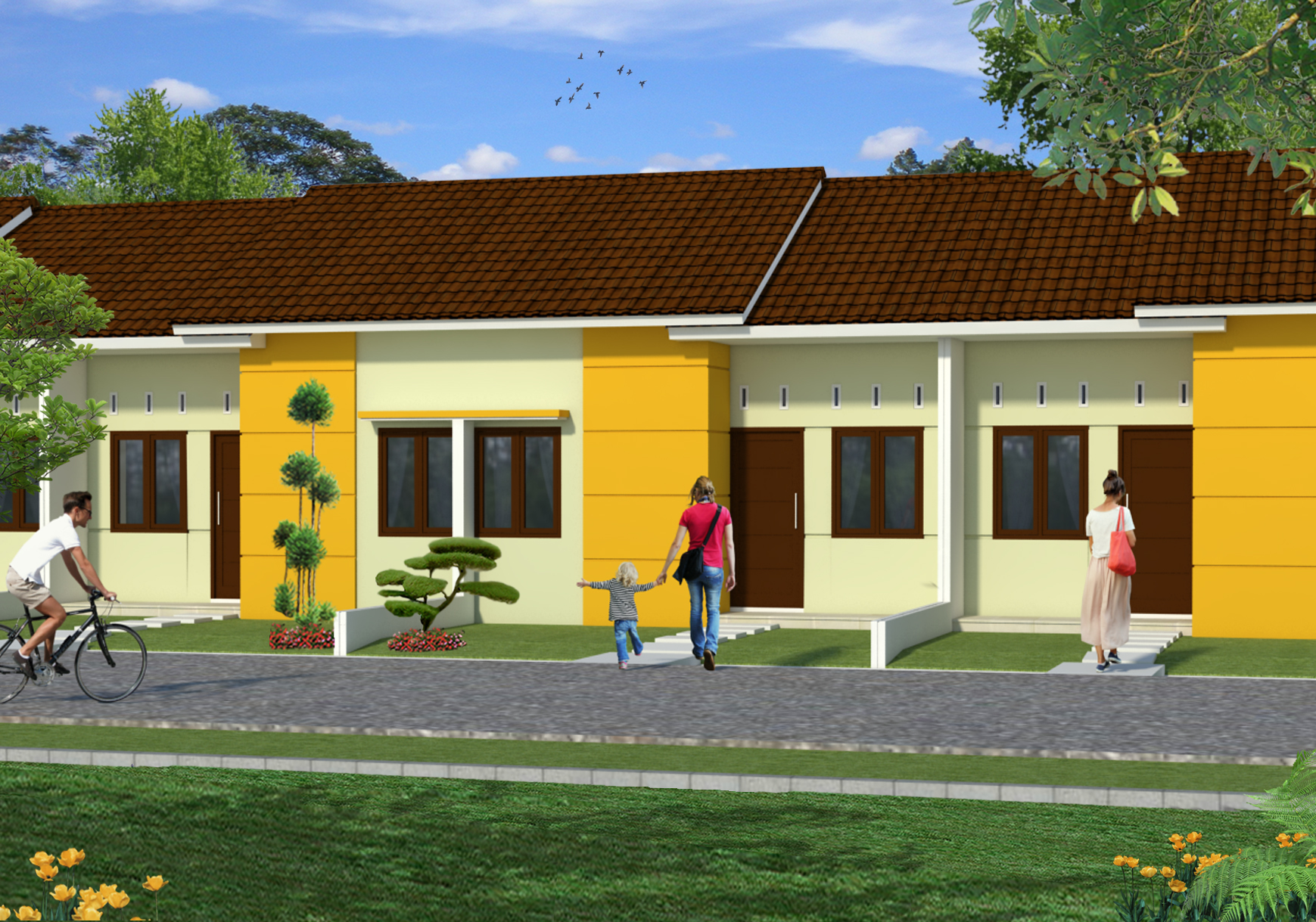 foto tampak rumah tipe 36 (69) perumahan Griya Makmur 7 Pengembangan I