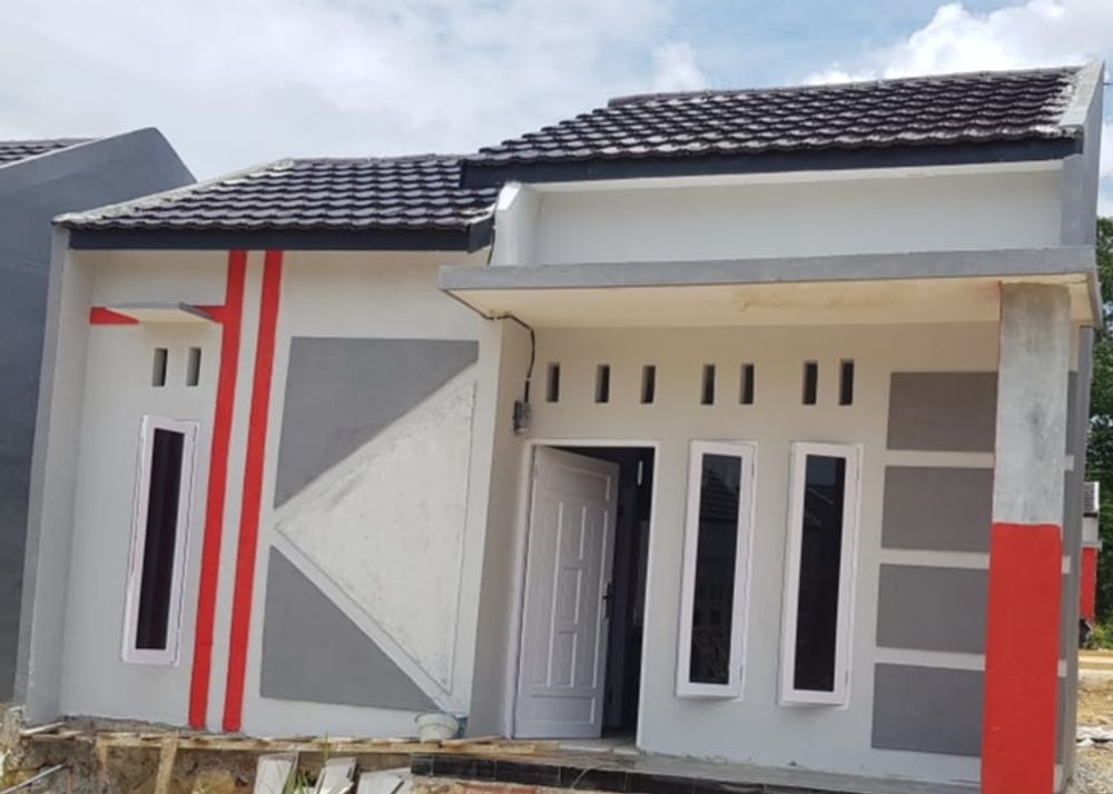 foto tampak rumah tipe 36 perumahan Vhicel Shonna Indah