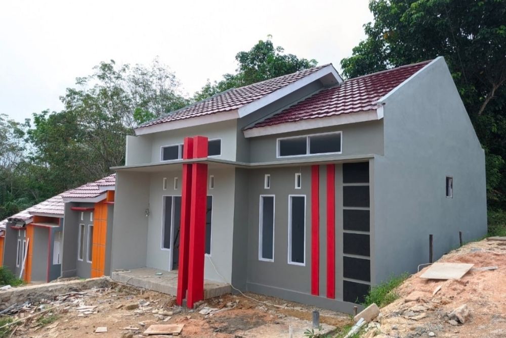 foto tampak rumah tipe 45/100 perumahan Perumahan Grand Delta Regency