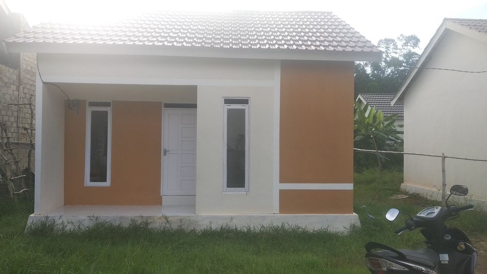 foto tampak rumah tipe 36 perumahan PESONA TAMBAK INDAH