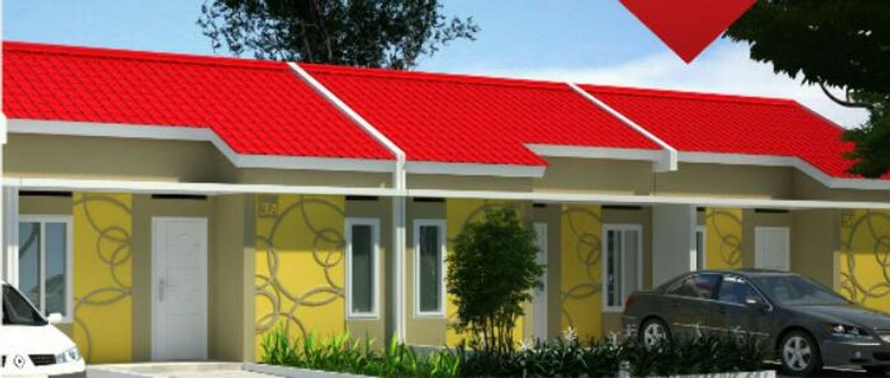 foto tampak rumah tipe 30/70 perumahan Ndalem Giripeni