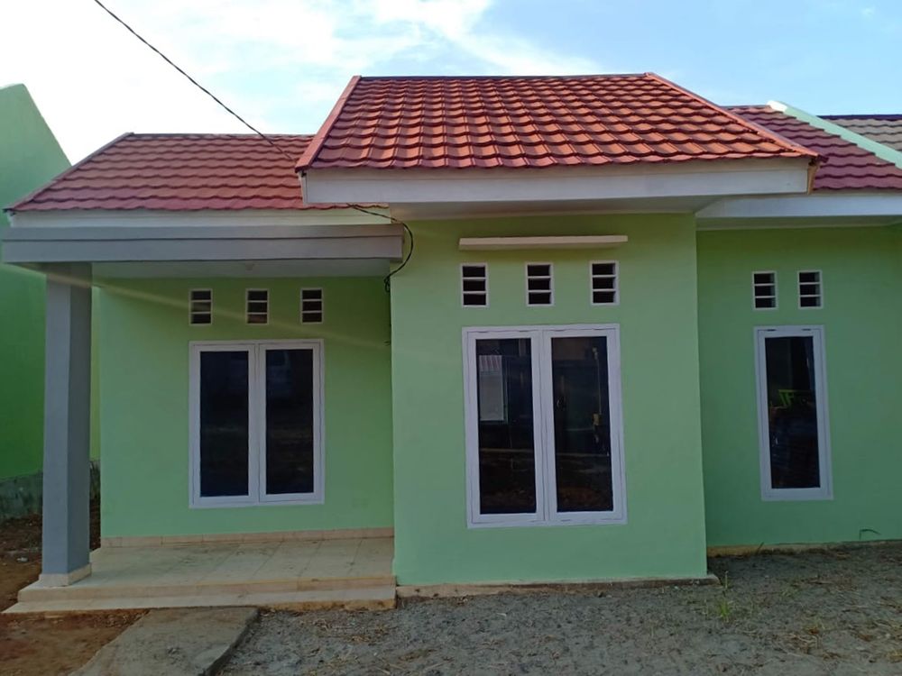 foto tampak rumah tipe 45 perumahan PEMATANG PERMAI