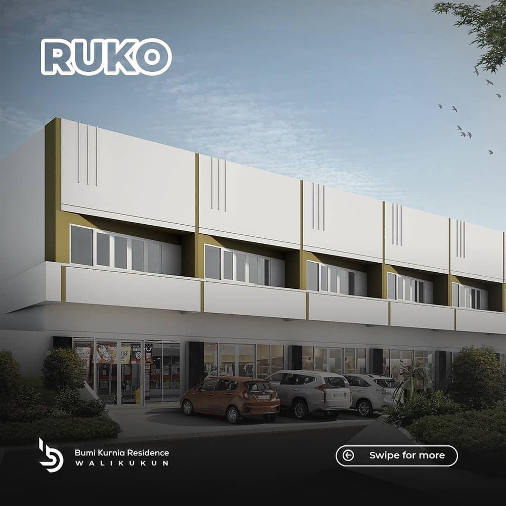 foto tampak rumah tipe Ruko E 79/107 perumahan BUMI KURNIA RESIDENCE