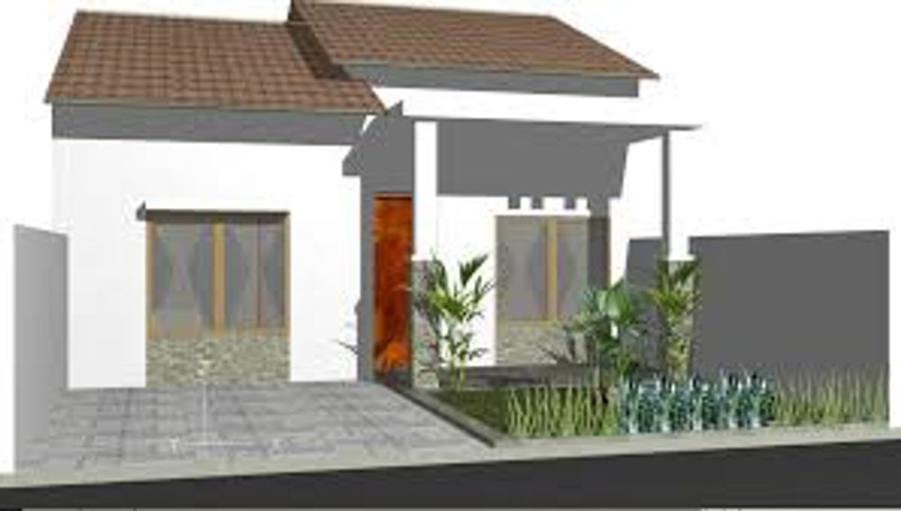 foto tampak rumah tipe subsidi perumahan Taman Dahlia