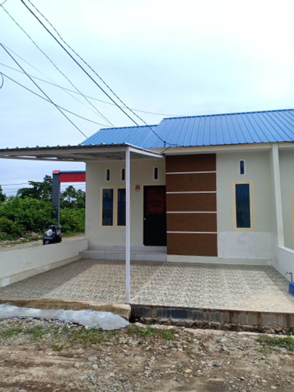 foto tampak rumah tipe 36 perumahan PONDOK MUTIARA PERMANEN
