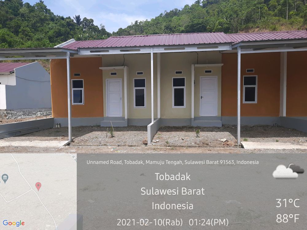 foto tampak rumah tipe 36/72 perumahan TOBADAK RESIDENCE