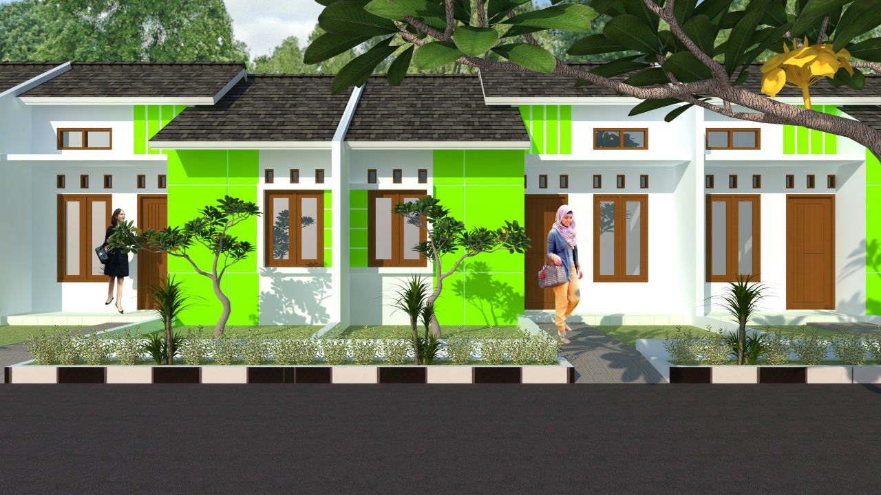 foto tampak rumah tipe 30/60 perumahan MEKARJAYA RESIDENCES