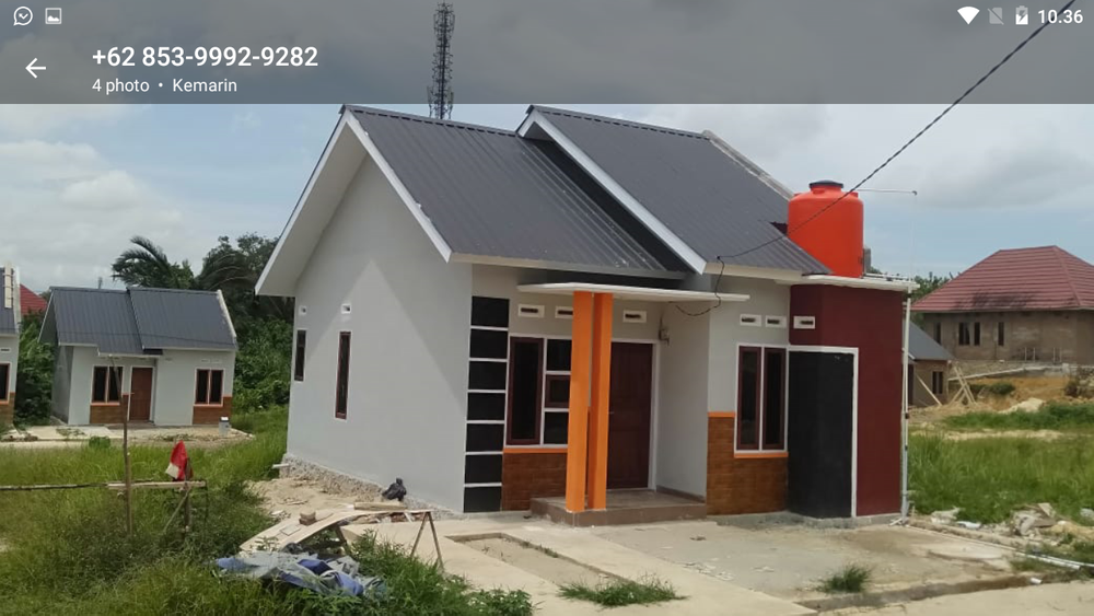 foto tampak rumah tipe 45/104 perumahan PERMATA SARI