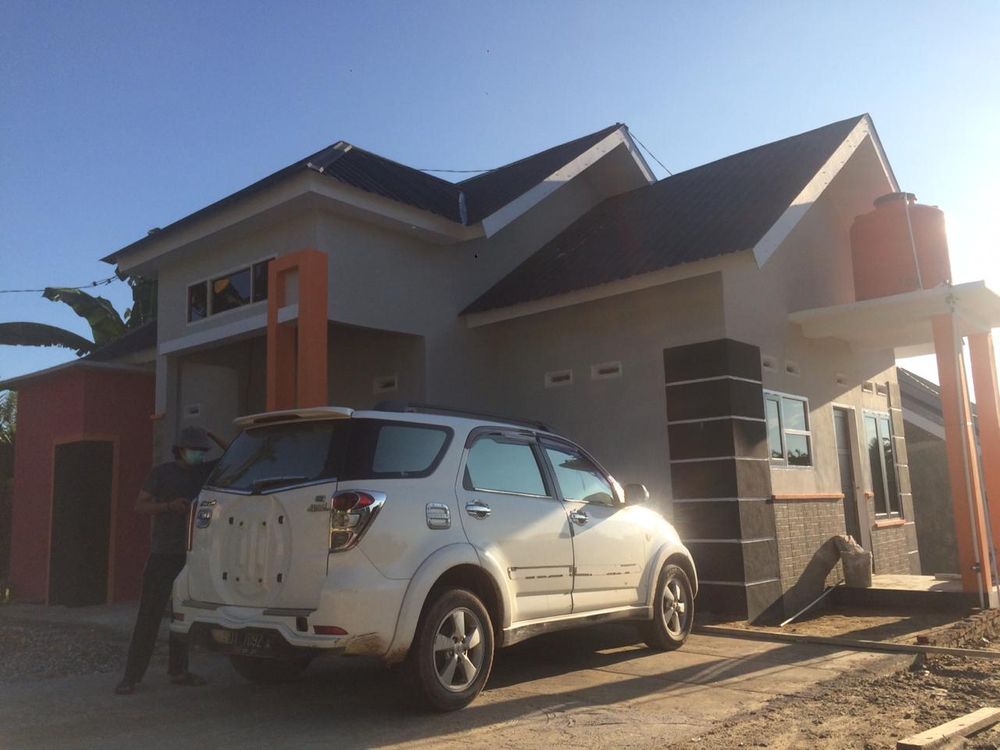 foto tampak rumah tipe 70/150 perumahan PERMATA SARI