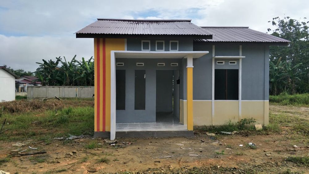 foto tampak rumah tipe 36 perumahan Bangun Sari Asri