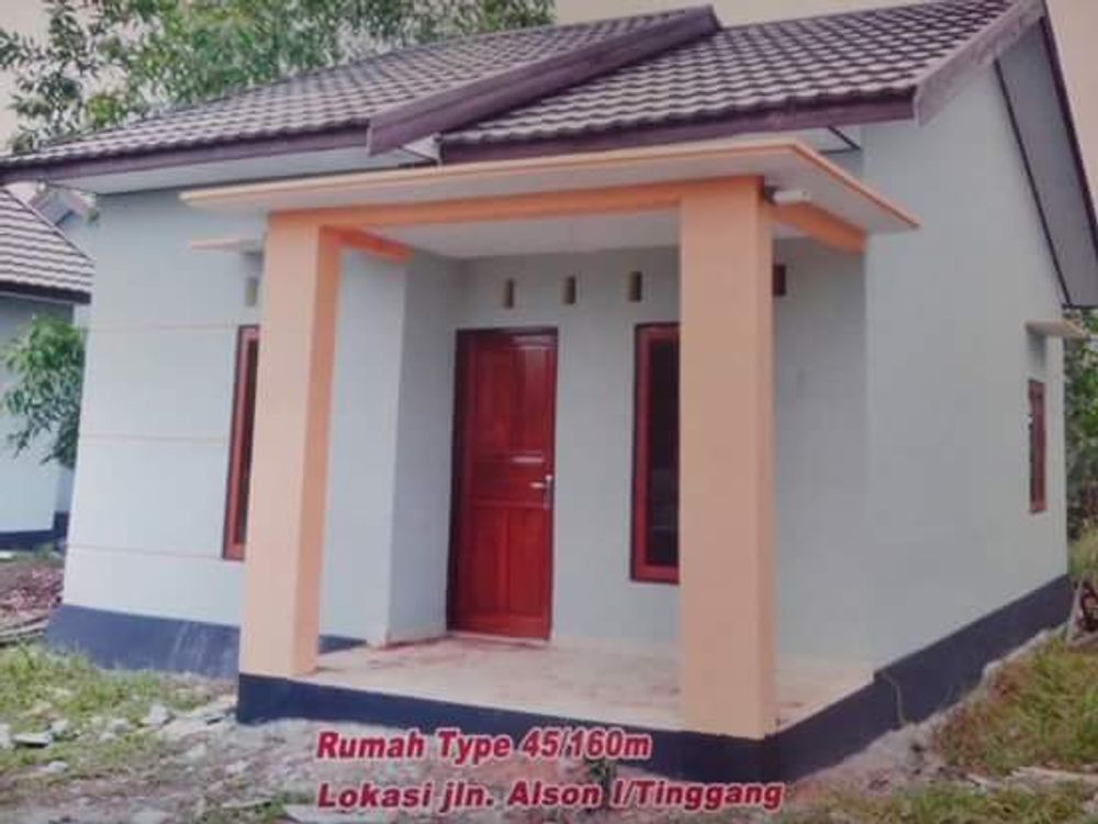 foto tampak rumah tipe 45 perumahan ALSON CITRA MANDIRI