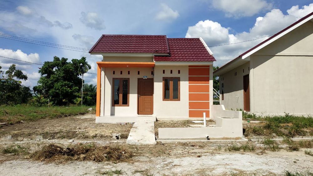 foto tampak rumah tipe 36 perumahan Alam Lestari Residence