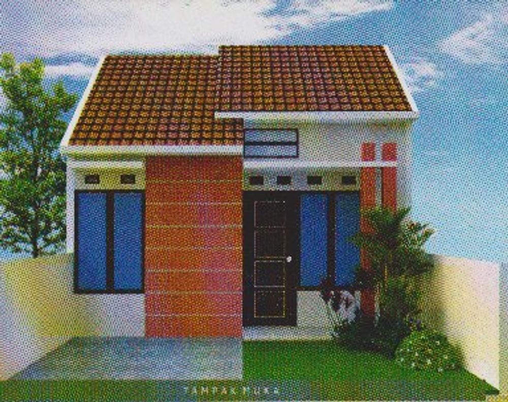 foto tampak rumah tipe 36/60 perumahan Graha Asri Srinahan