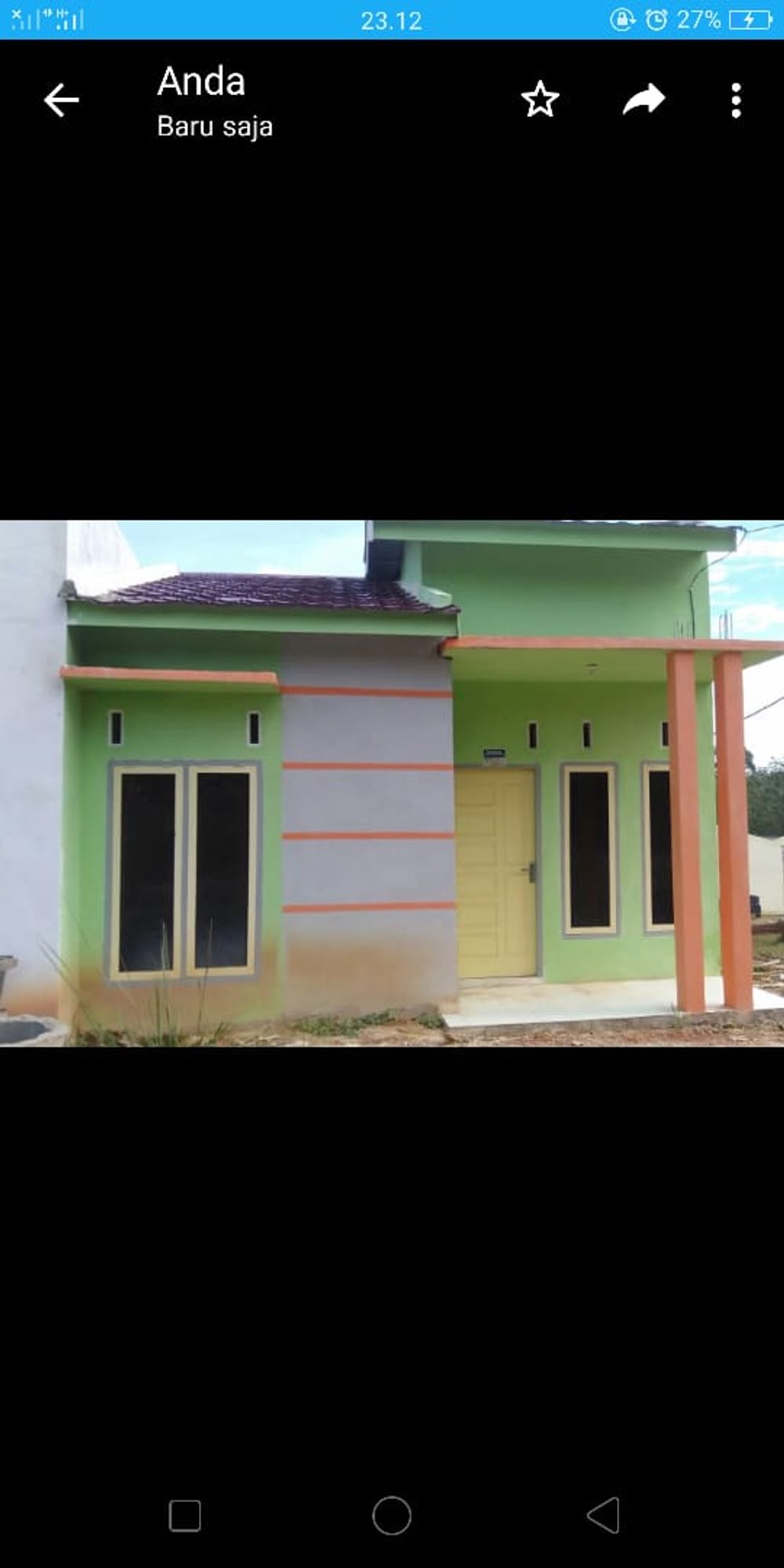 foto tampak rumah tipe 36 perumahan PERMATA SARI