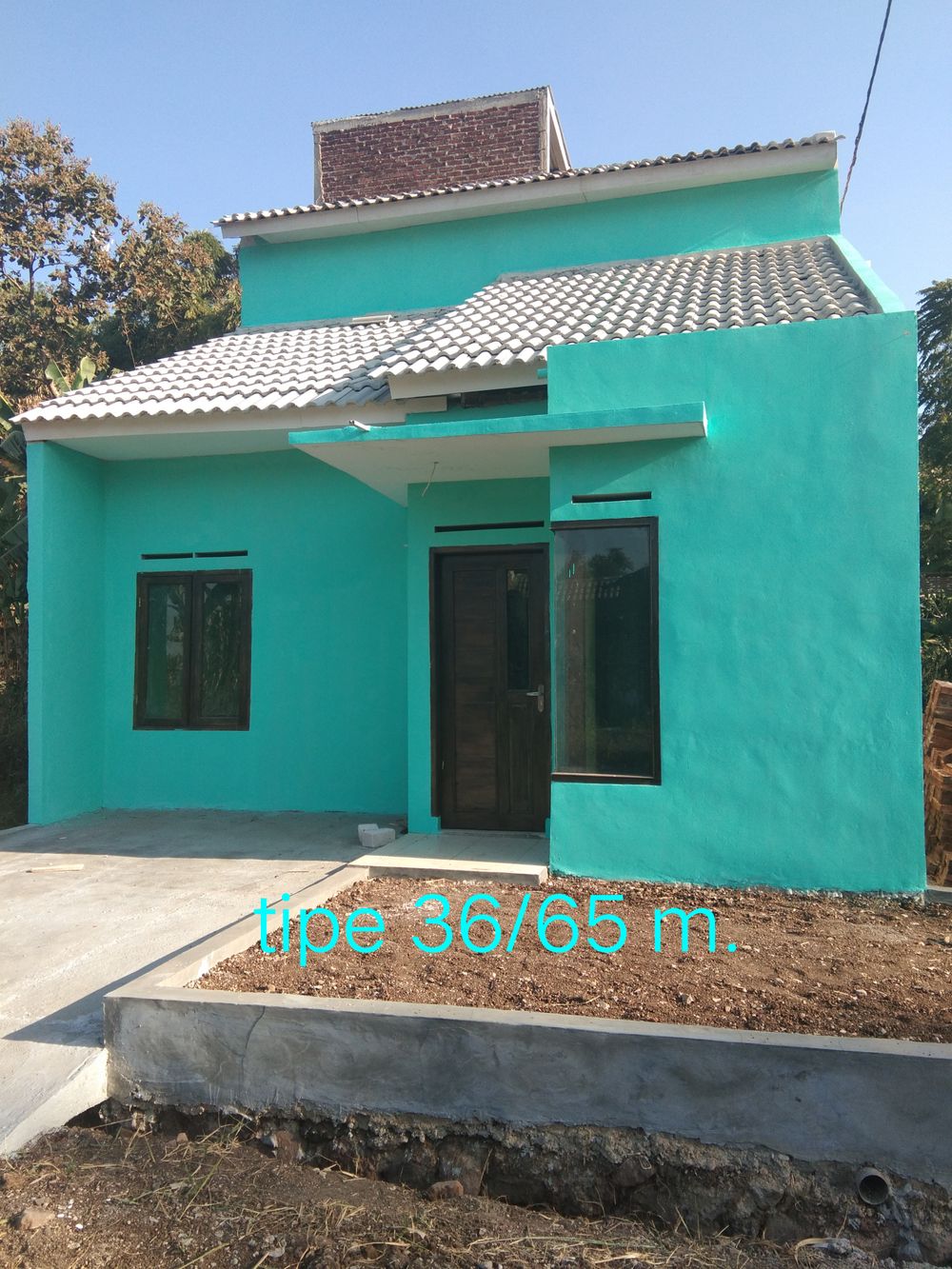 foto tampak rumah tipe 36/65 perumahan Perumahan Griya Baru Paros Indah