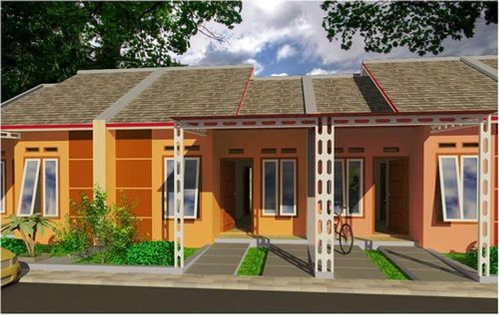 foto tampak rumah tipe 33/70 perumahan KOTABARU KALIGAWE