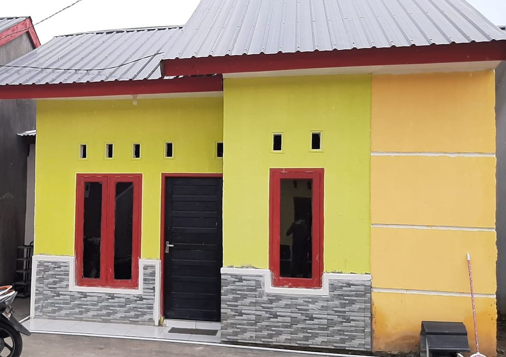 foto tampak rumah tipe 36 perumahan SIMPANG EMAS RESIDENCE