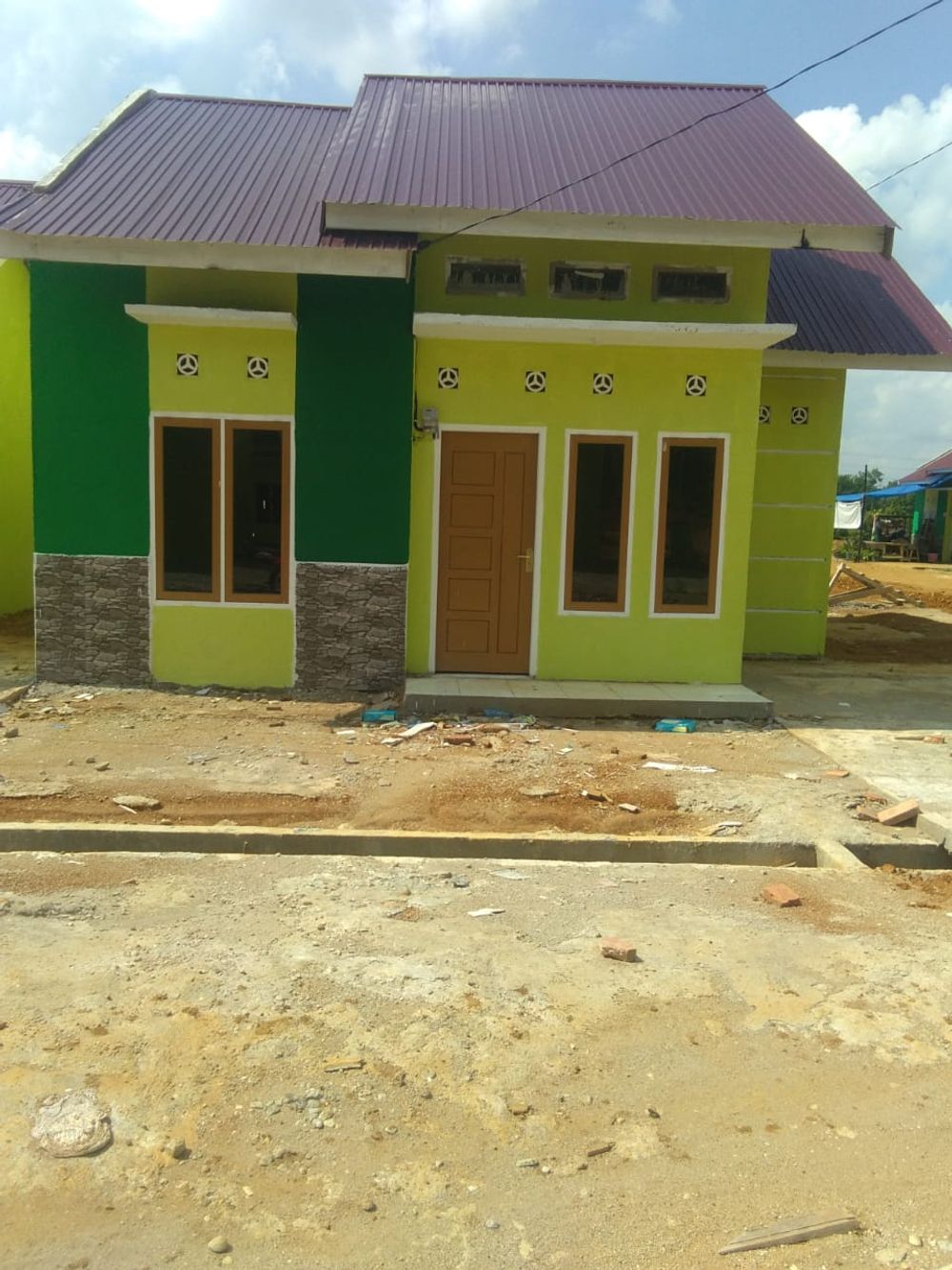 foto tampak rumah tipe 36 perumahan Peranap Permai